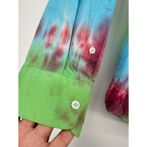 Ralph Lauren Size 1X‎ Womens 100% cottin Collared Long Sleeve Button Up Not Iron - Picture 5 of 10